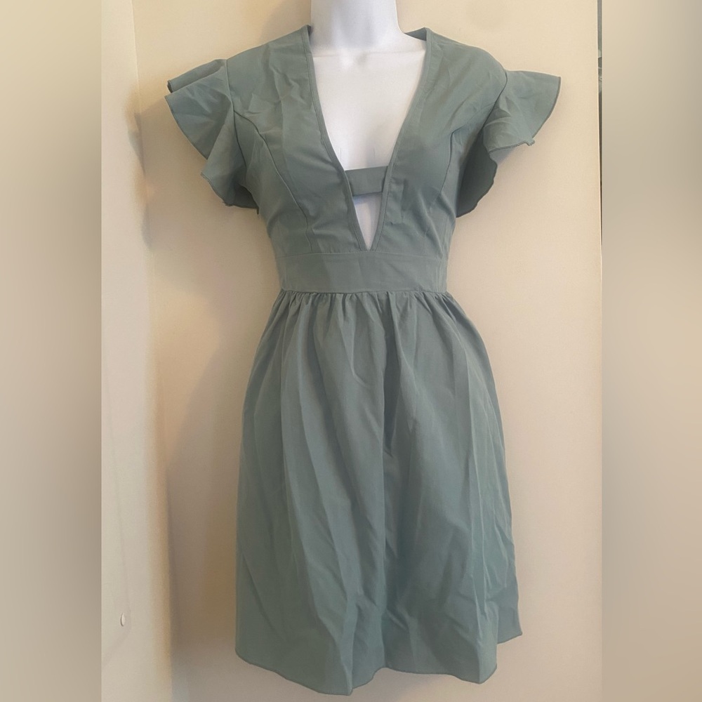 Elegant Green Women's Dress